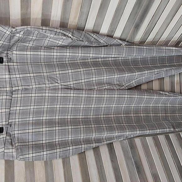 Plaid High-Rise Tapered Ankle Pants Stretch Comfort Waist | Ava & Viv | 20 - Picture 1 of 10
